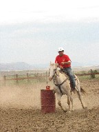Gymkhana at Cattle Headquarters - Barrel Racing